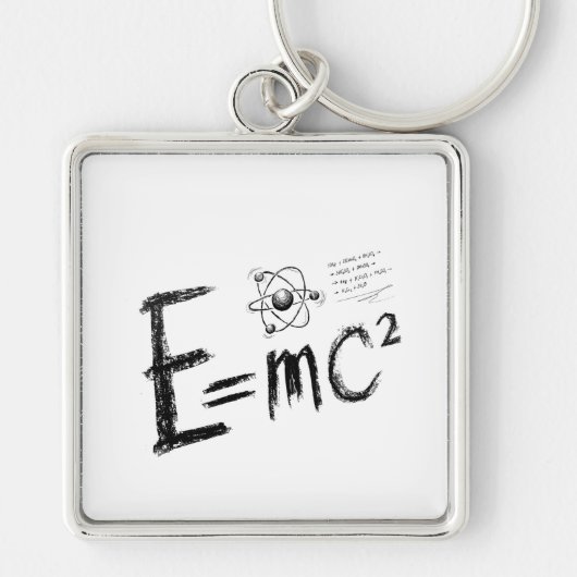 Porte-clés Théorie de la relativité d'Einstein. Formule (Devant)