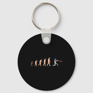 Porte-clés Théorie de l'évolution Joueur de cricket Drôle