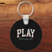 Porte-clés Thérapeute de jeu de fleurs rétro Professionnel de (Recto)