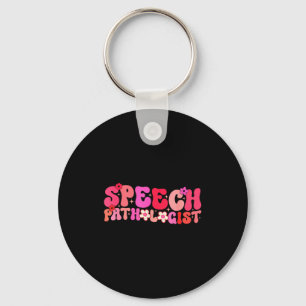 Porte-clés Thérapeute de la parole Groovy Thérapie du langage