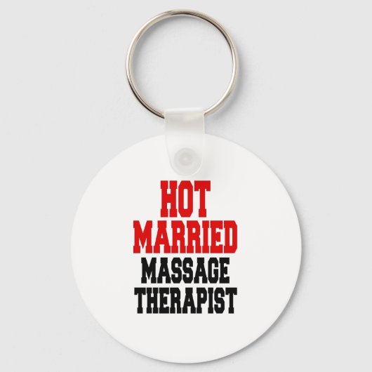 Porte-clés Thérapeute de massage chaud marié (Recto)