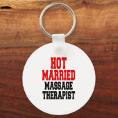 Porte-clés Thérapeute de massage chaud marié (Recto)