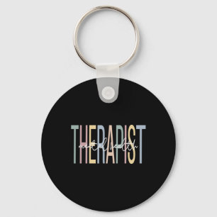 Porte-clés Thérapeute de santé Boho Thérapie de santé mentale