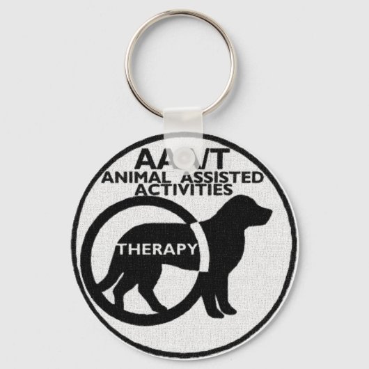 PORTE-CLÉS THÉRAPIE CHIEN ACTIVITÉS ASSISTÉES AUX ANIMAUX (Recto)
