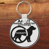PORTE-CLÉS THÉRAPIE CHIEN ACTIVITÉS ASSISTÉES AUX ANIMAUX (Recto)