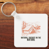 Porte-clés Thérapie naturelle dans la nature (Recto)