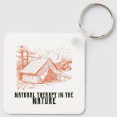 Porte-clés Thérapie naturelle dans la nature (Dos)