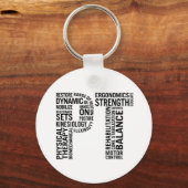 Porte-clés Thérapie physique PT (Recto)