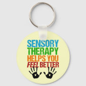 Porte-clés Thérapie sensorielle empreintes de main ergothérap (Verso)