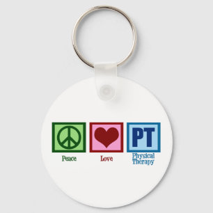 Porte-clés Thérapiste physique Peace Love