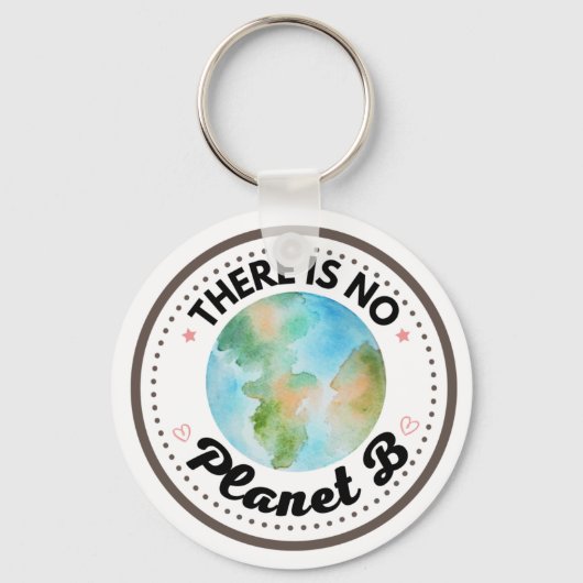 Porte-clés There is no planète B earth (Recto)