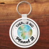 Porte-clés There is no planète B earth (Recto)