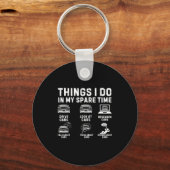 Porte-clés Things I Do In My Spare Time Funny Car Enthusiast (Recto)
