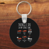 Porte-clés Things I Do In My Spare Time Funny Car Enthusiast (Recto)