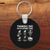 Porte-clés Things I Do In My Spare Time Funny Frog Lover  (Recto)