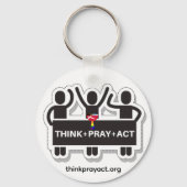Porte-clés Think+Pray+Act Keychain (Verso)