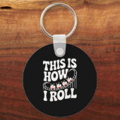 Porte-clés This Is How I Roll Funny Roller Coaster (Recto)