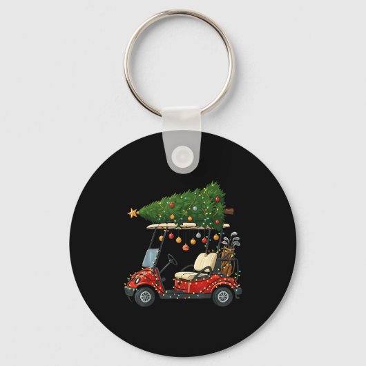 Porte-clés This Is How I Roll Golf Cart Christmas Funny Srt G (Recto)