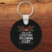 Porte-clés This Is My Christmas Pajama Funny Xmas Pjs Men Wom (Recto)