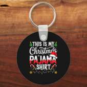 Porte-clés This Is My Christmas Pajama Shirt Funny Xmas Pjs M (Recto)
