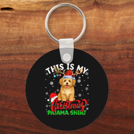 Porte-clés This Is My Havanese Dog Ugly Christmas Pajama Swea (Recto)