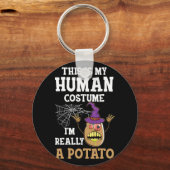 Porte-clés This is My Human Costume I'm Really a Potato (Recto)