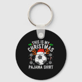 Porte-clés This Is My Soccer Christmas Pajama Shirt Srts Mens (Recto)