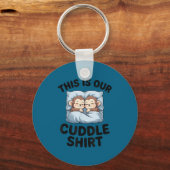 Porte-clés This Is Our Cuddle Shirt Cute Monkeys  (Recto)