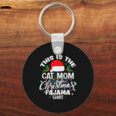 Porte-clés This Is The Cat Mom Christmas Pajama Shirt Men Wom (Recto)