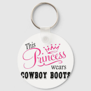 Porte-clés This Princess wears Cowboy Boots