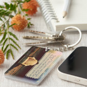 Porte-clés Thomas Edison Citation Inspirationnelle "Échecs" (Devant droit)