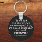 Porte-clés Thomas Edison cite (Recto)