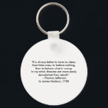 Porte-clés Thomas Jefferson - C'est toujours mieux<br><div class="desc">"Thomas Jefferson - It is Always Better", "The MUSEUM Zazzle Artist Series jGibney 2010", plus récent, meilleur, plus grand, beau, goggle, facebook, colossal, géant, plus grand, maison, musée, jgibney, art, peinture, giclée, toile, fenêtre, ombre, mur, , penderie, art, impression, poster, zazzle, musée, artiste, série, carte postale, artiste, série, nouveauté, meilleur...</div>
