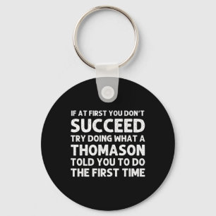 Porte-clés Thomason Funny Nom de famille Arbre Anniversaire R