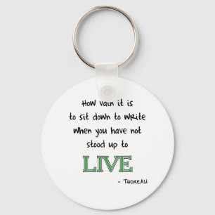 Porte-clés Thoreau sur l'écriture