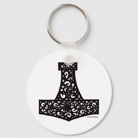 Porte-clés Thors Hammer en noir (Recto)