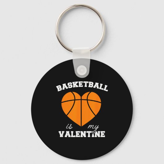 Porte-clés Threadrock Basketball Est Ma Saint-Valentin - Femm (Recto)