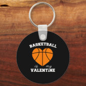Porte-clés Threadrock Basketball Est Ma Saint-Valentin - Femm (Recto)