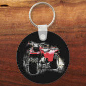 Porte-clés Three Wheeled ATC Red Trike Motorbike (Recto)