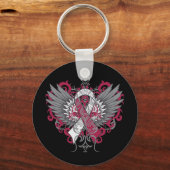 Porte-clés Throat Cancer Cool ailes (Recto)