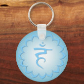 Porte-clés Throat Chakra - Bleu clair (Recto)