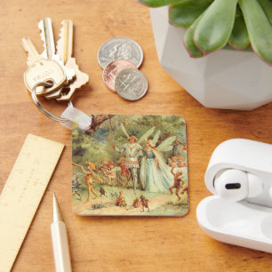 Porte-clés Thumbelina et Prince Mariage, contes Vintages de f