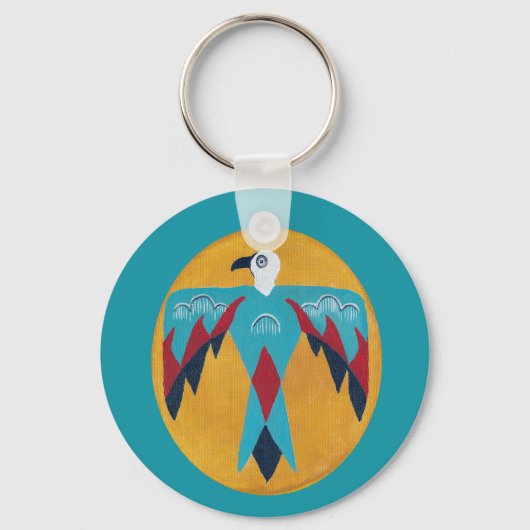 Porte-clés Thunderbird Turquoise (Recto)