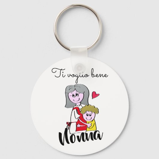 Porte-clés Ti voglio bene Nonna (Recto)