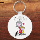 Porte-clés Ti voglio bene Nonna (Recto)