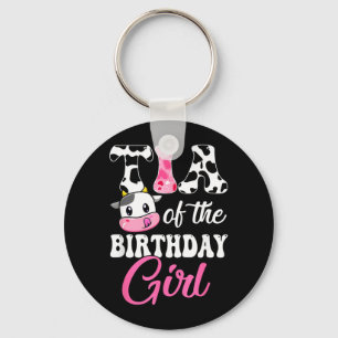 Porte-clés Tia de la ferme de la fille d'anniversaire Vache 1