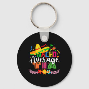 Porte-clés Tia moyenne nacho drôle mexicain vintage Cinco De
