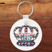 Porte-clés Tiara avec porte - clé Zazzle (Recto)