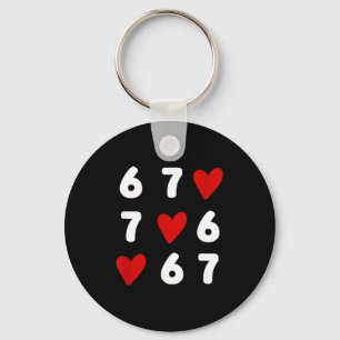 Porte-clés Tic Tac Toe drôle de la Saint-Valentin 67 Meme Six