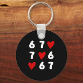Porte-clés Tic Tac Toe drôle de la Saint-Valentin 67 Meme Six (Recto)